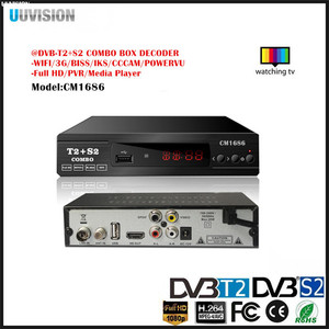 Uuvision OEM Digital 4K Full HD <strong>WiFi</strong> Android Satellite <strong>Receiver</strong> DVB-T2 S2 C Combo Support Smart Digital Set Top Box - Product Image 3