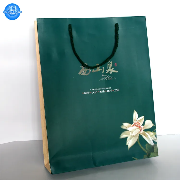 Leverancier Aangepaste Papier Wrap Gift Tas Met Uw Eigen Logo