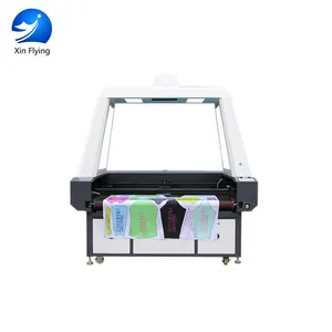 Fabric textile automatic laser cutting machine make sports wear roll to roll laser cutting machine with camara