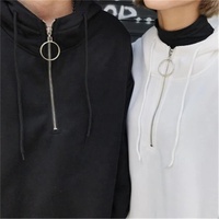 Meetee F2-2 5 # alliage cercle joint torique fermeture éclair tirer la tête vêtement matériel accessoires de couture fermeture éclair automatique curseur