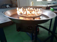 Kit d'installation pour foyer extérieur en acier métallique (19 et 25 pouces) / foyer extérieur au gaz / anneau de feu au propane et au gaz naturel