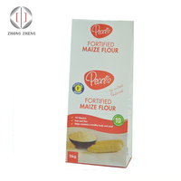 Sacs en papier kraft blanc biodégradable de qualité alimentaire 100 g/m² avec logo personnalisé pour la farine de maïs et de blé, 2 kg, vente en gros