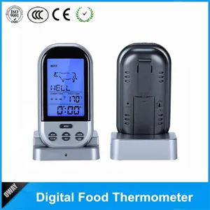 Özel marka baskı dijital kablosuz et termometre elektronik mutfak termometre BARBEKÜ için