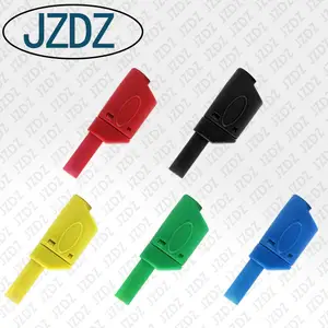 JZDZ-conector banana macho J10038, totalmente aislado, apilable, 4mm