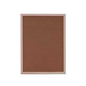 Panneau de messages en liège, blanc, avec cadre en bois - Product Image 4