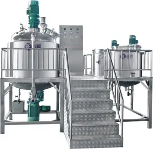 ZT 200L vacuum homogenizer homogenizing emulsifying emulsifyier mixer machine mixing tank making cream