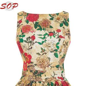 Abito da <span class=keywords><strong>donna</strong></span> autentico in stile vintage, modello Antique Rose Tea - Product Image 3