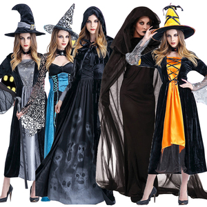 <span class=keywords><strong>Bruja</strong></span> de Halloween cosplay púrpura y Negro <span class=keywords><strong>disfraz</strong></span> - Product Image 4