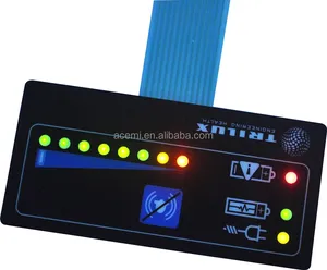 Hersteller hohe qualität membran schalter mit LEDs und metall kuppeln