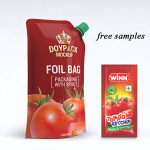 कस्टम प्लास्टिक टमाटर सॉस खाद्य doypack पैकेजिंग केचप पेस्ट के लिए खड़े टोंटी थैली बैग - Product Image 3