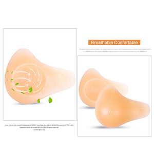 Gratis Verzending Realistische Mastectomie Borstprothesen Zachte Siliconen Valse Borsten Hele Koop 350G - Product Image 6