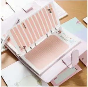 A5 A6 Colored Spiral Notebook Refills 6 Holes Coil Stationery Binder Paper for Filofax Diary Planner Inner Pages