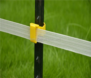 <span class=keywords><strong>Isolateur</strong></span> de poteau en T pour clôture électrique pour ruban poly de 40 mm avec inhibiteur jaune - Product Image 5