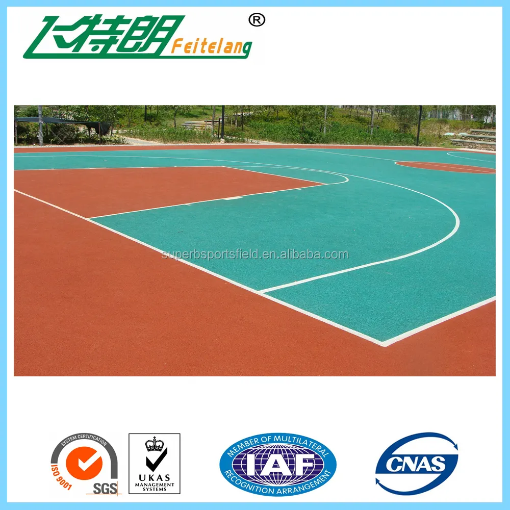 Nuovo disegno di alta qualità campo da basket, campo all'aperto campo da basket pavimentazione