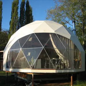 Durable geodesic luxury dome tent for camping