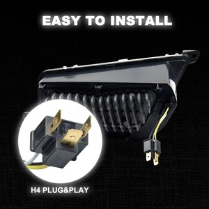 Vente chaude UTV/ATV 12 V IP68 Automobile <span class=keywords><strong>Noir</strong></span> LED Phares Offroad Kit de Conversion - Product Image 3