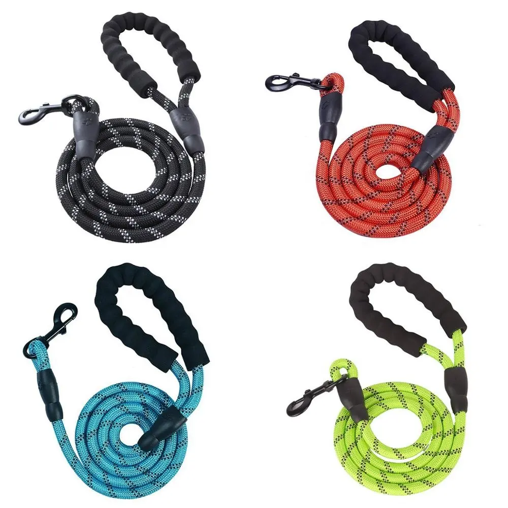 Einfaches Design Hund führt heißen Verkauf Haustier bunte Seil Leine beliebte Top-Qualität Fabrik preis Nylon Seil Hund Leine