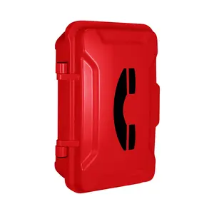 Outdoor RED Emergency Telephone,Waterproof Phone SIP Swimming Pool Telephone for Hotel