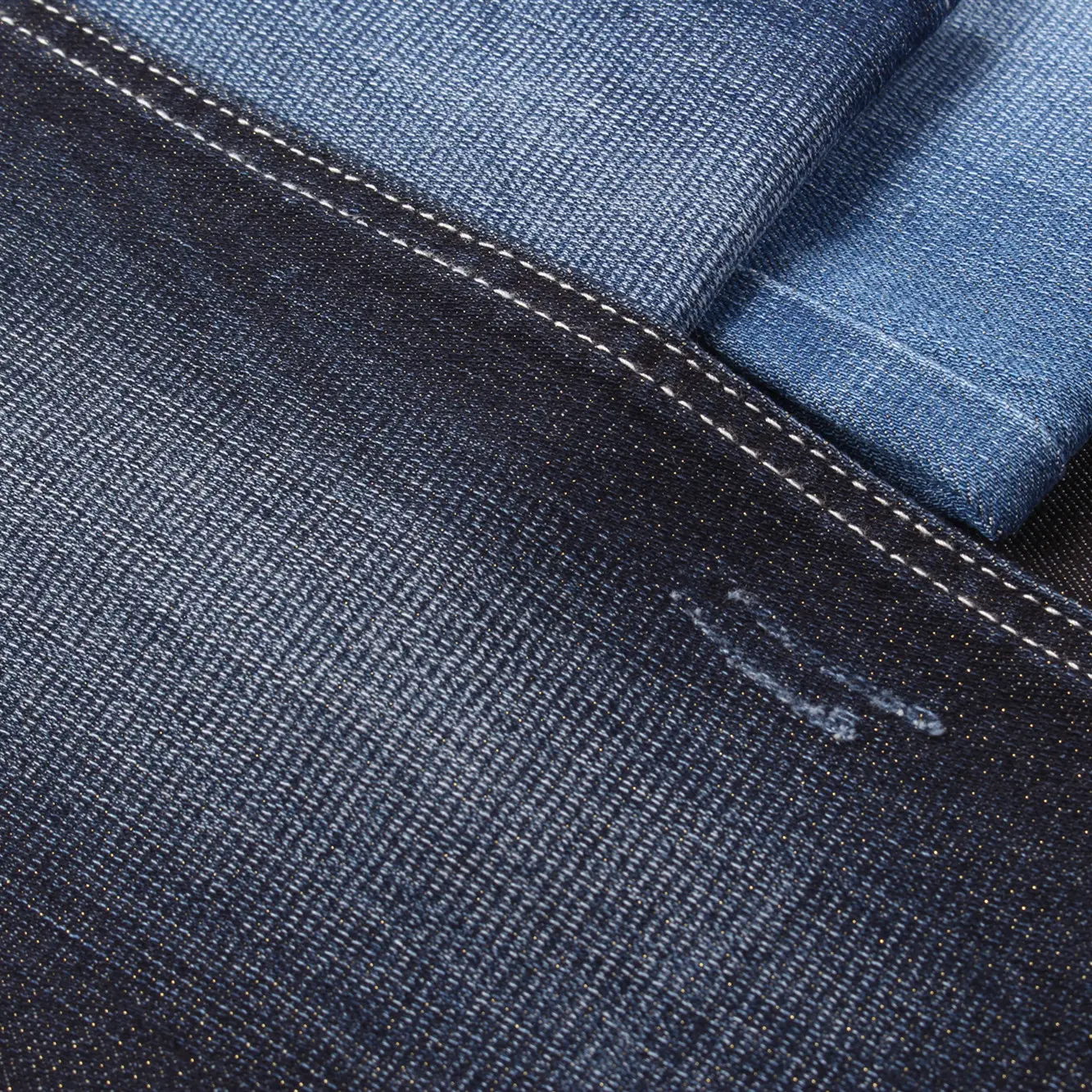 Shinning Benang Tenun Berbintang Emas Benang Peregangan Kain Tekstil Bahan Jeans Denim