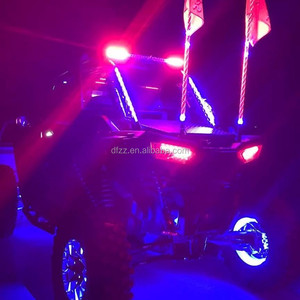 Látigos iluminados LED con bandera ATV, látigos de antena - Product Image 3