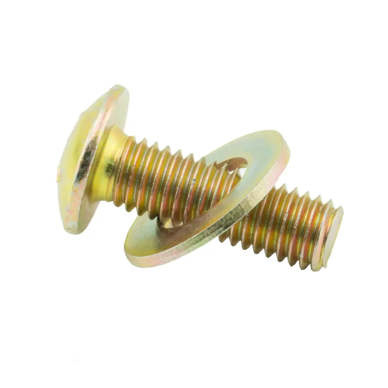 WELLTOP Manufacturer producing furniture cam screws with yellow zinc iron connector fittings VT-11.075