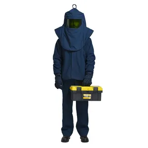 55cal navy blau arc flash schutz anzug kits