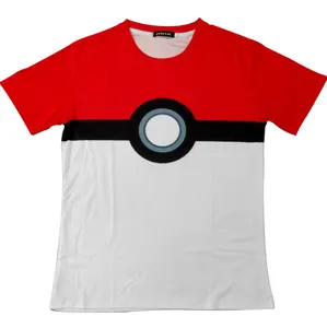 Mode Femmes/Hommes Pokemon Pokeball 3D imprimer Casual T-Shirt