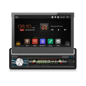 Radio Dvd Mobil 1 Din 7 Inci, Layar Kapasitif BT Android untuk Universal