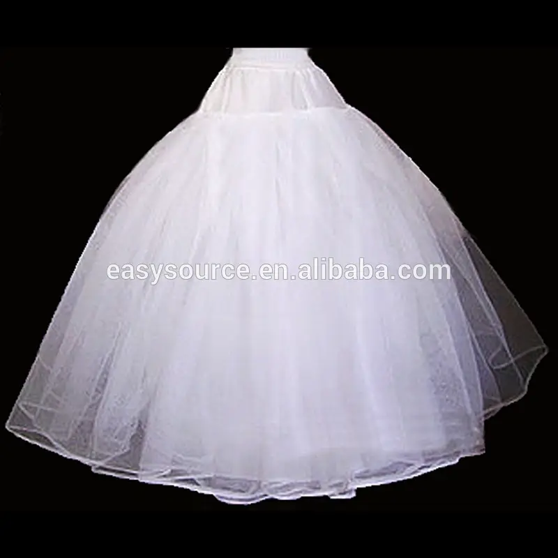 venta a granel de novia de la boda underdress aros de tres capas dobles decente vestido vestido enaguas/fondos hinchada