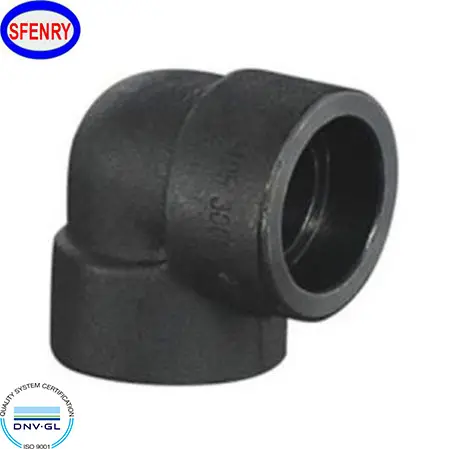 Sfenry Forged ASME B16.11 SW Carbon Steel A105 Socket Weld Class 3000 90 Degree Elbow