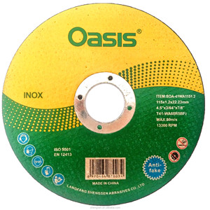 <span class=keywords><strong>Disco</strong></span> de corte súper Delgado Oasis de 4,5 pulgadas para metal e inox - Product Image 1