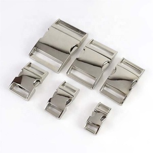 Meetee AP518 Alloy Side Release Buckles For Pet Collar Adjustment Webbing Buckle Accessories