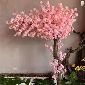 Ev süpermarket dekorasyon ağacı kuru dalları yapay düğün ağacı centerpiece yapay kiraz çiçeği ağacı