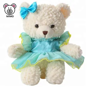 Buatan Tangan OEM Kustom Cantik Mewah Teddy Beruang Doll dengan Tutu Rok Modis Rok Modis Lembut Ballerina Teddy Beruang Mewah Mainan