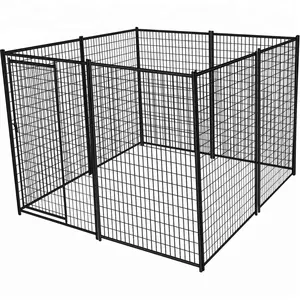 Caseta de alambre soldado para perros, jaula de metal para perro, Modular múltiple