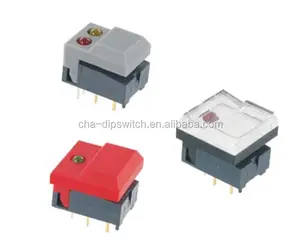 LED Pushbutton Switches Illuminated square on-off mini push button switch