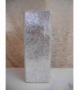 Table basse en mosaïque de verre craquelé de style rococo italien, faite à la main, avec support à thé, concept de décoration intérieure - Product Image 4