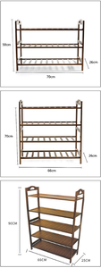 Estante <span class=keywords><strong>de</strong></span> bambú para zapatos - Product Image 6