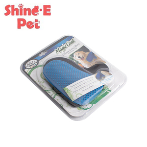 Herramienta de limpieza de mascotas Dog Grooming cepillo guante para quitar <span class=keywords><strong>el</strong></span> pelo de perro - Product Image 2