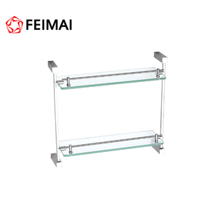 Accesorio <span class=keywords><strong>de</strong></span> <span class=keywords><strong>Baño</strong></span>, Estante Doble <span class=keywords><strong>de</strong></span> Vidrio <span class=keywords><strong>para</strong></span> <span class=keywords><strong>Baño</strong></span>, Estante <span class=keywords><strong>de</strong></span> Vidrio <span class=keywords><strong>de</strong></span> Doble Capa <span class=keywords><strong>para</strong></span> Bañera y Ducha - Product Image 1