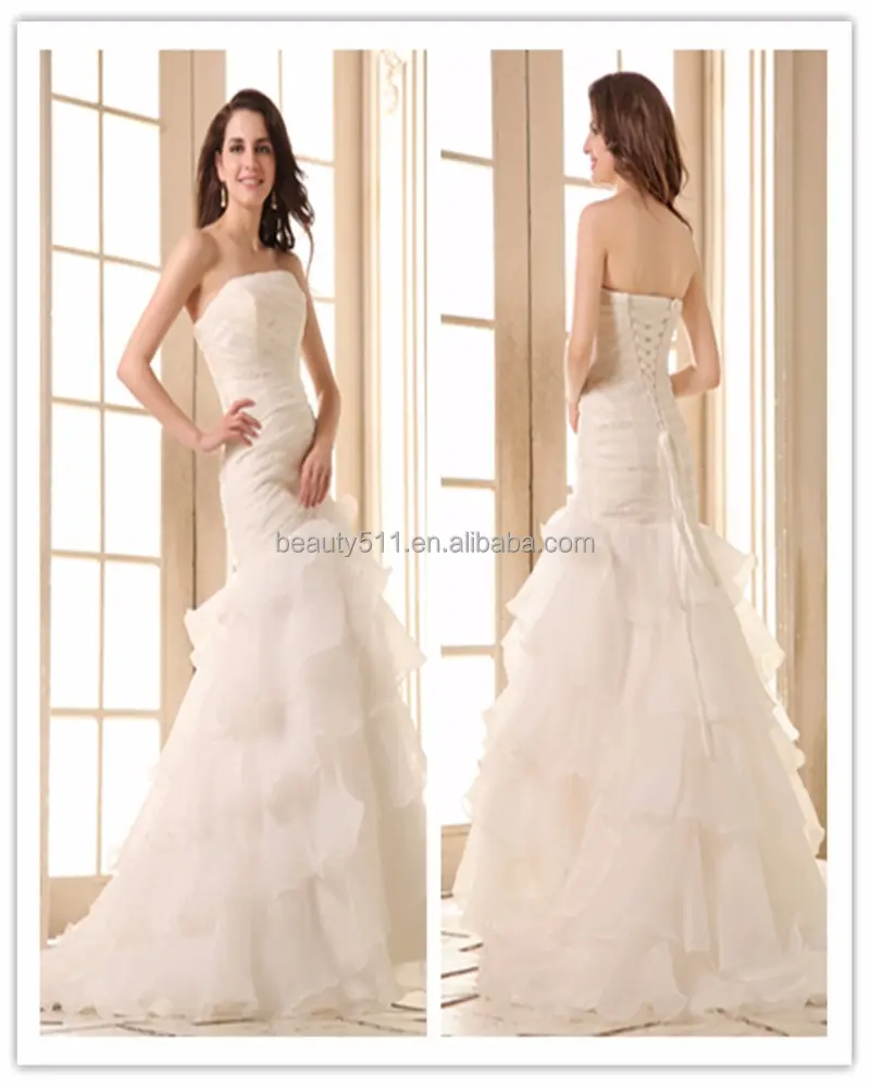 2023 मरमेड हटाने योग्य tulle overskirt शादी की पोशाक ब्राइडल गाउन वि गर्दन स्वीप ब्रश ट्रेन फीता Tulle शादी की पोशाक अफ्रीकी