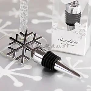 Elegant Snowflake Design Wine Bottle Stopper