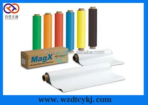 Rubber Magneet/Isotrope Flexibele Rubber Magneet Met Kleur Pvc In Rol Of Vel