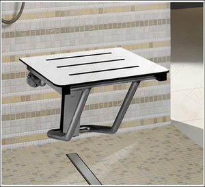 Siège de douche <span class=keywords><strong>mural</strong></span> <span class=keywords><strong>pliable</strong></span> en acier inoxydable pour handicapés - Product Image 6