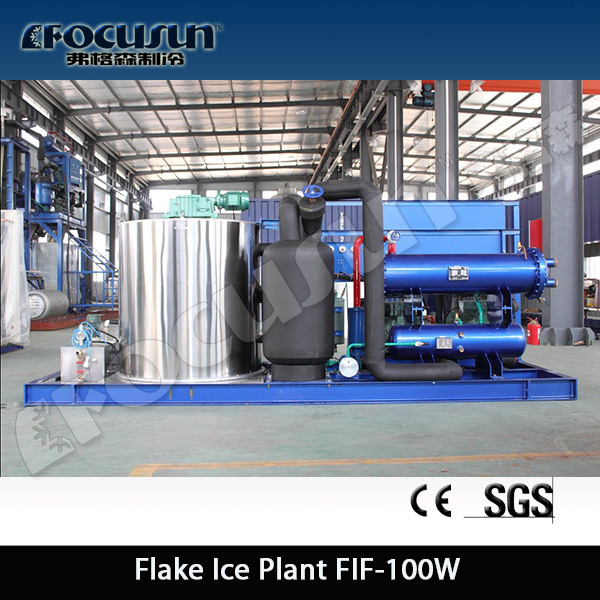Machine à Glace en paillette utilisant eau de mer