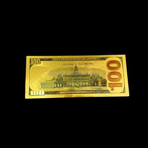 Regalo de la promoción de la venta caliente 100 dólar 24 K lámina de oro de billetes - Product Image 5