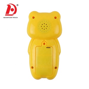 HUADA <span class=keywords><strong>12</strong></span> <span class=keywords><strong>chansons</strong></span> de dessin animé animal style design bébé plastique éclairage jouet téléphone portable pour enfants - Product Image 3
