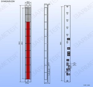 Taidacent 300 Meter 100 <span class=keywords><strong>Segment</strong></span> LED-Leiste Graph Meter Audio Meter LED-Anzeige Grün Rot Blau Gelb Digital <span class=keywords><strong>Segment</strong></span> LED-Anzeige - Product Image 5