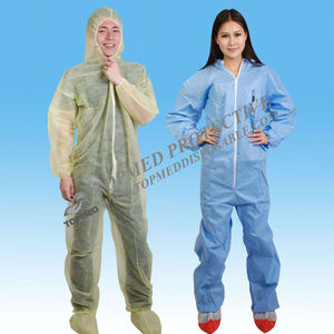 VENTA CALIENTE <span class=keywords><strong>Desechable</strong></span> No Tejido <span class=keywords><strong>Mono</strong></span> Traje de Protección Química - Product Image 4
