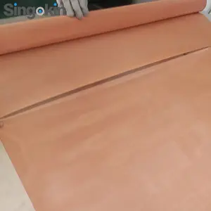 Lồng Faraday Hơi Thở 40 77 Micron Lưới 200 250 325 Siêu Mịn Của Nhật Bản Quần Áo Lưới Dây Đồng Nguyên Chất Màu Đỏ Che Chắn Rfid Emf - Product Image 3